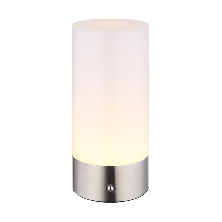 Globo - LED RGBW Dimbart touch-utomhusbordslampa LED/1,8W/5V 1500 mAh IP44 matt krom