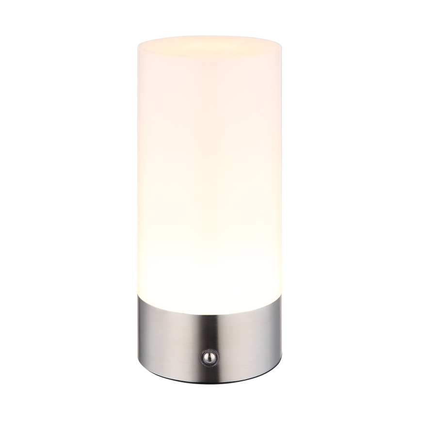 Globo - LED RGBW Dimbart touch-utomhusbordslampa LED/1,8W/5V 1500 mAh IP44 matt krom