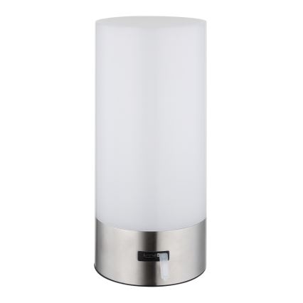 Globo - LED RGBW Dimbart touch-utomhusbordslampa LED/1,8W/5V 1500 mAh IP44 matt krom