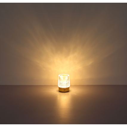 Globo - LED dimbar touchbordslampa LED/1W/5V 3000K 1200 mAh guld