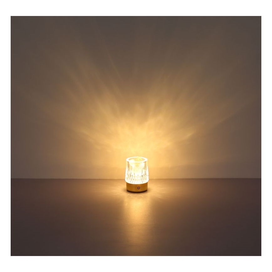 Globo - LED dimbar touchbordslampa LED/1W/5V 3000K 1200 mAh guld