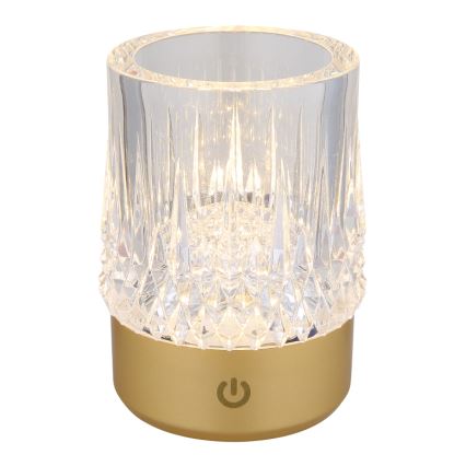 Globo - LED dimbar touchbordslampa LED/1W/5V 3000K 1200 mAh guld