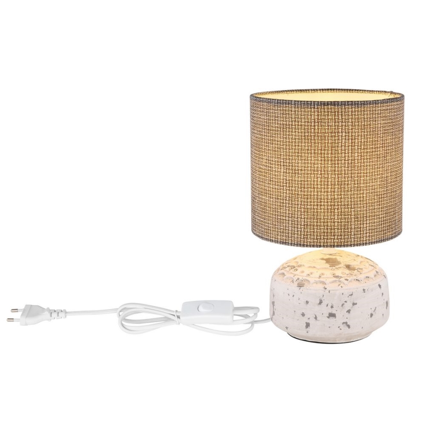 Globo - Stolní lampa1xE14/40W/230V grå/keramika