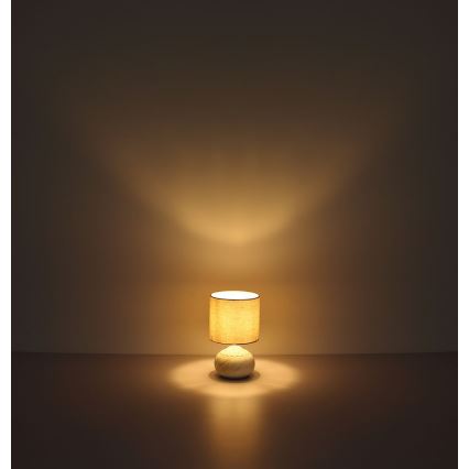 Globo - Bordslampa 1xE14/40W/230V beige/keramika