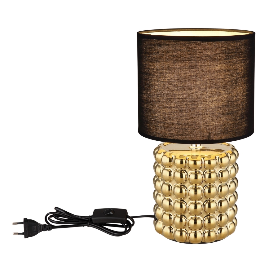 Globo - Bordslampa 1xE14/40W/230V svart/guld