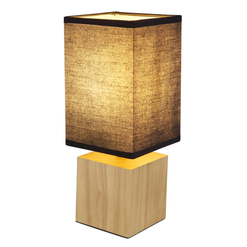 Globo - Bordslampa 1xE27/7W/230V svart/brun