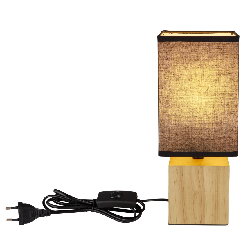 Globo - Bordslampa 1xE27/7W/230V svart/brun