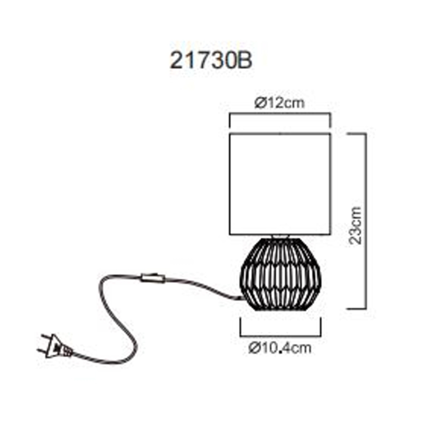 Globo - Bordslampa 1xE14/40W/230V blå
