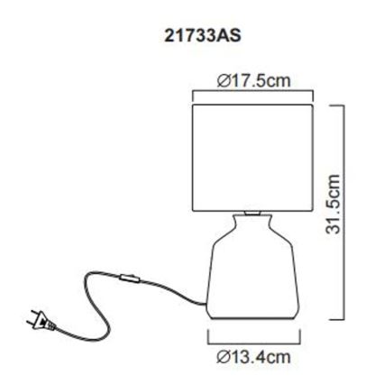 Globo - Bordslampa 1xE14/40W/230V