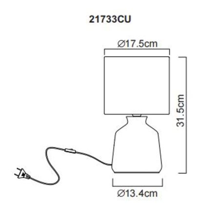Globo - Bordslampa 1xE14/40W/230V
