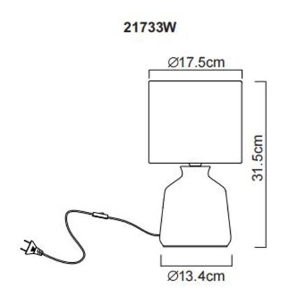 Globo - Bordslampa 1xE14/40W/230V