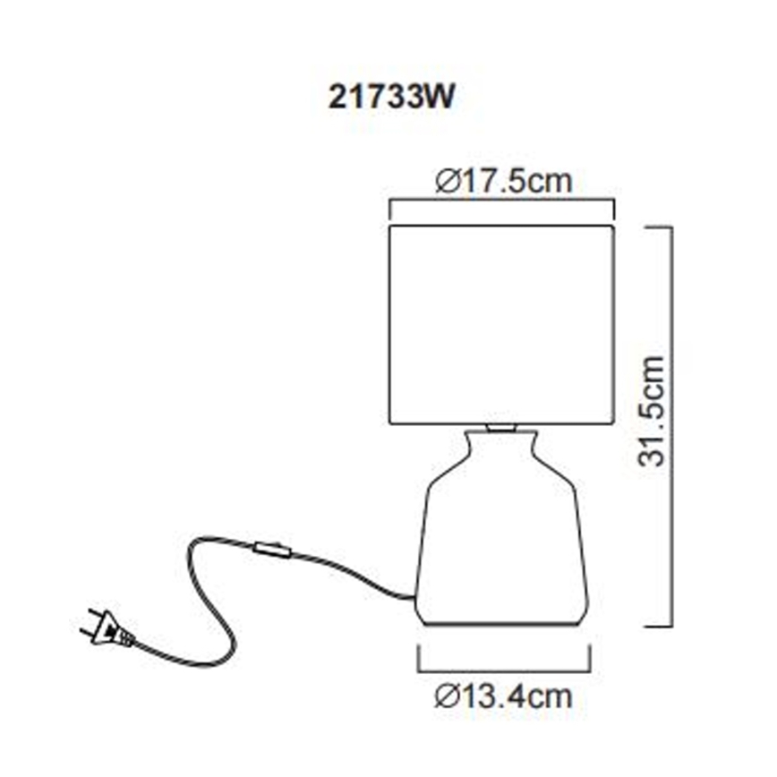 Globo - Bordslampa 1xE14/40W/230V