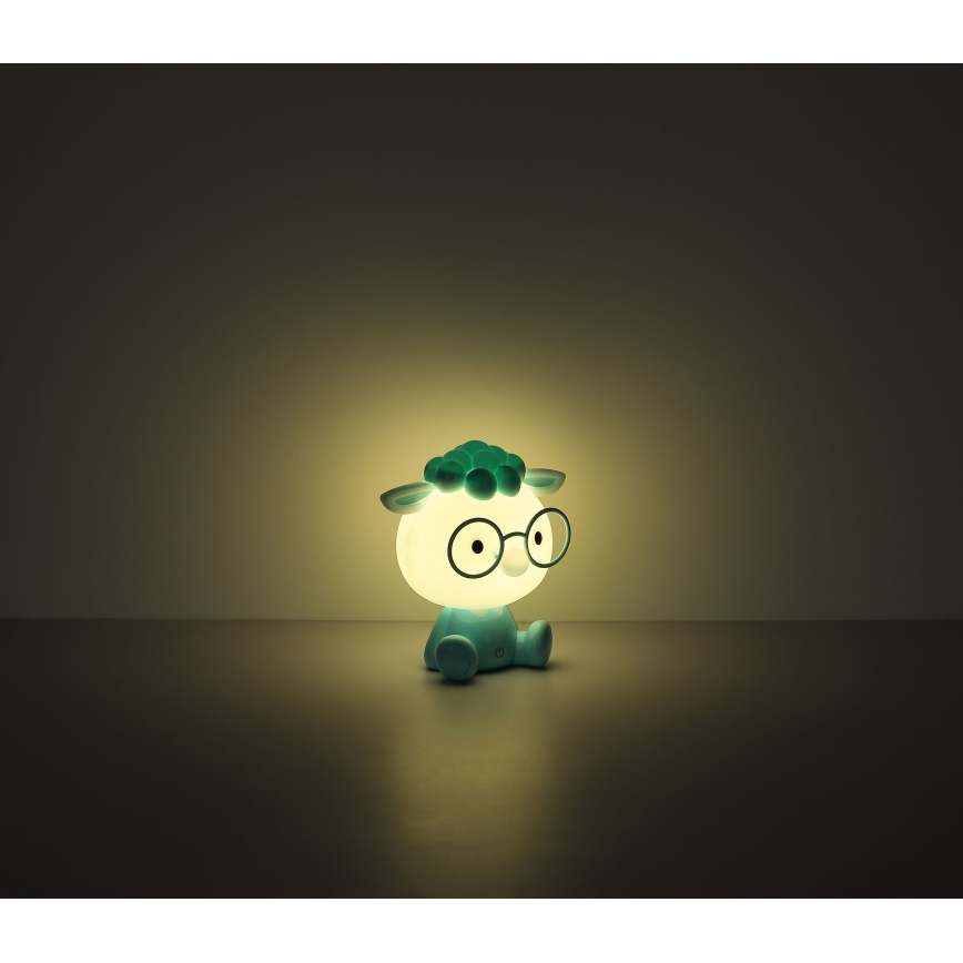 Globo - LED Dimbart uppladdningsbart barnnattlampa LED/1W/5V 500 mAh blå