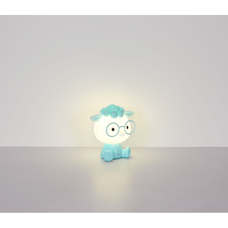 Globo - LED Dimbart uppladdningsbart barnnattlampa LED/1W/5V 500 mAh blå