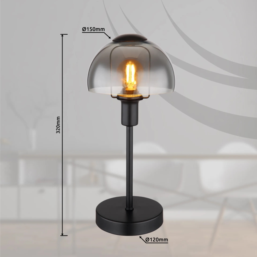 Globo - Bord beröring lampa 1xE14/25W/230V svart