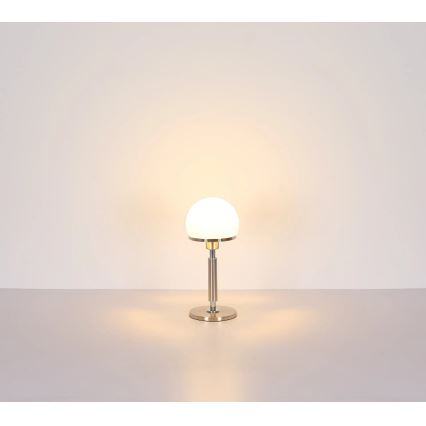 Globo - Bordslampa 1xE27/40W/230V matt krom