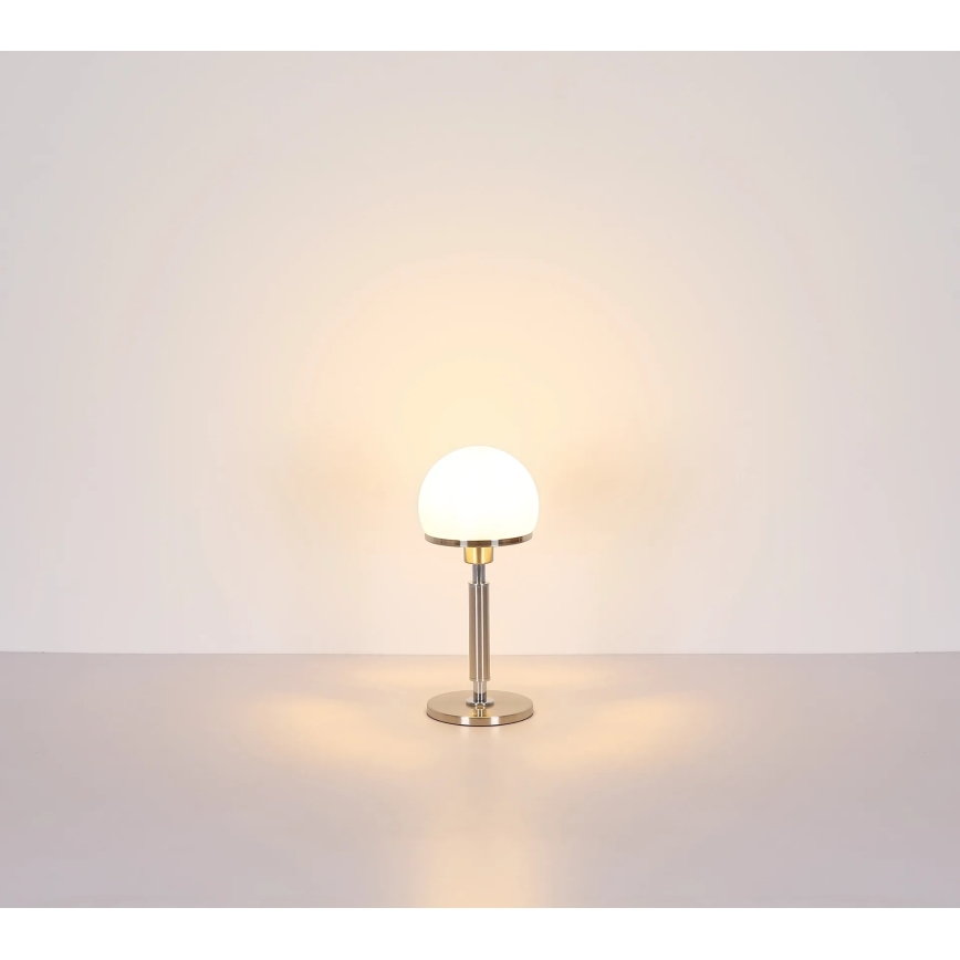 Globo - Bordslampa 1xE27/40W/230V matt krom