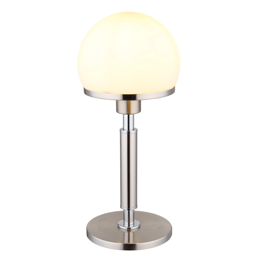 Globo - Bordslampa 1xE27/40W/230V matt krom