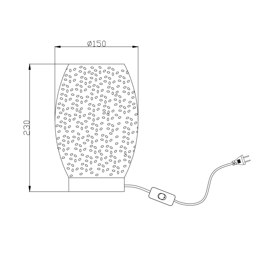 Globo - Bordslampa 1xE27/40W/230V