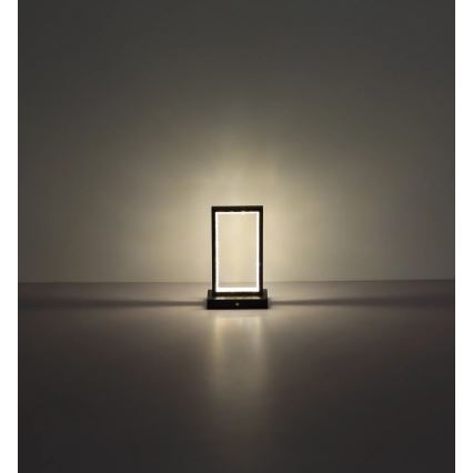 Globo - LED ljusreglerad bordslampa touch LED/3W/3,7V 2700K/4000K/6500K 1800 mAh USB svart