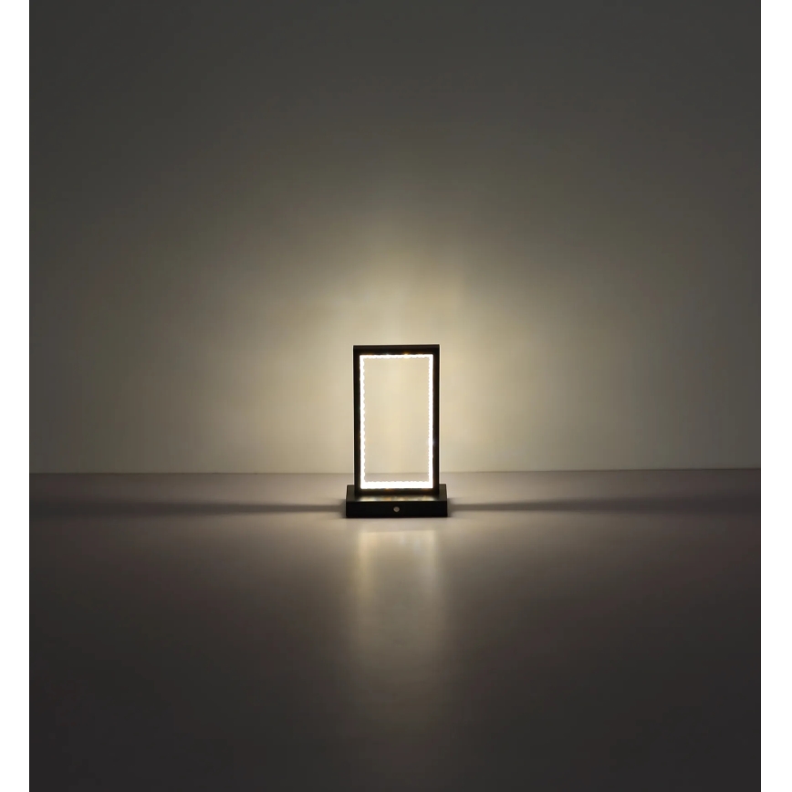 Globo - LED ljusreglerad bordslampa touch LED/3W/3,7V 2700K/4000K/6500K 1800 mAh USB svart