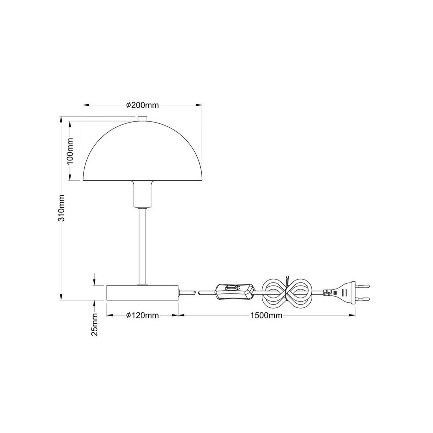Globo - Bordslampa 1xE14/40W/230V