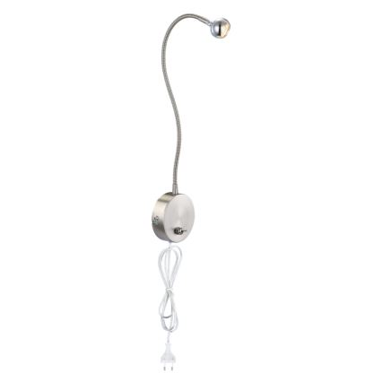 Globo - LED Flexibel små lampor LED/3W/230V skinande krom