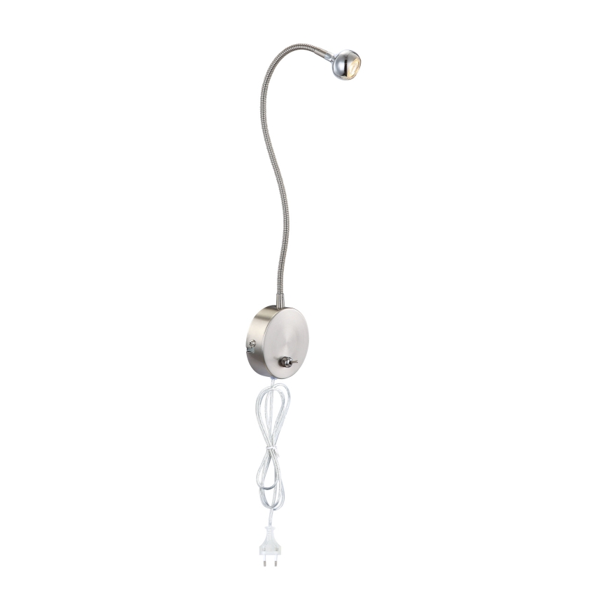 Globo - LED Flexibel små lampor LED/3W/230V skinande krom