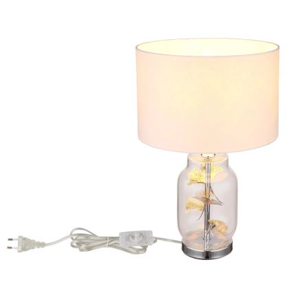 Globo - Bordslampa 1xE27/40W/230V vit