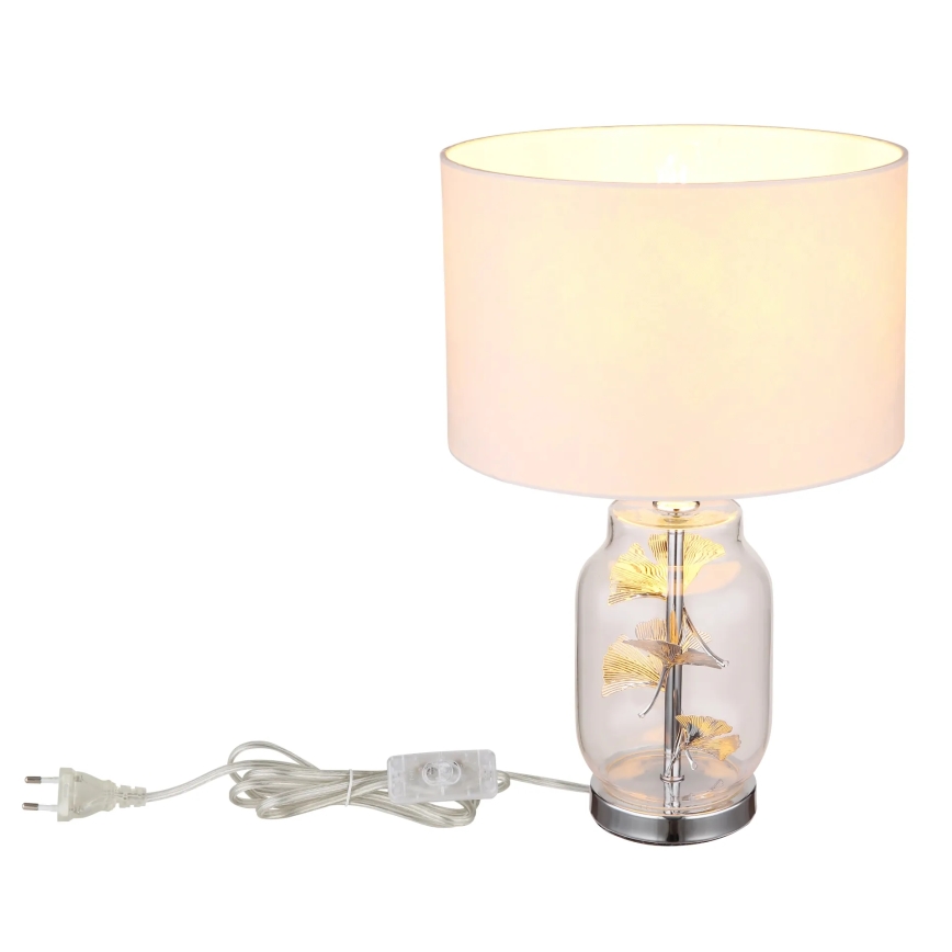 Globo - Bordslampa 1xE27/40W/230V vit