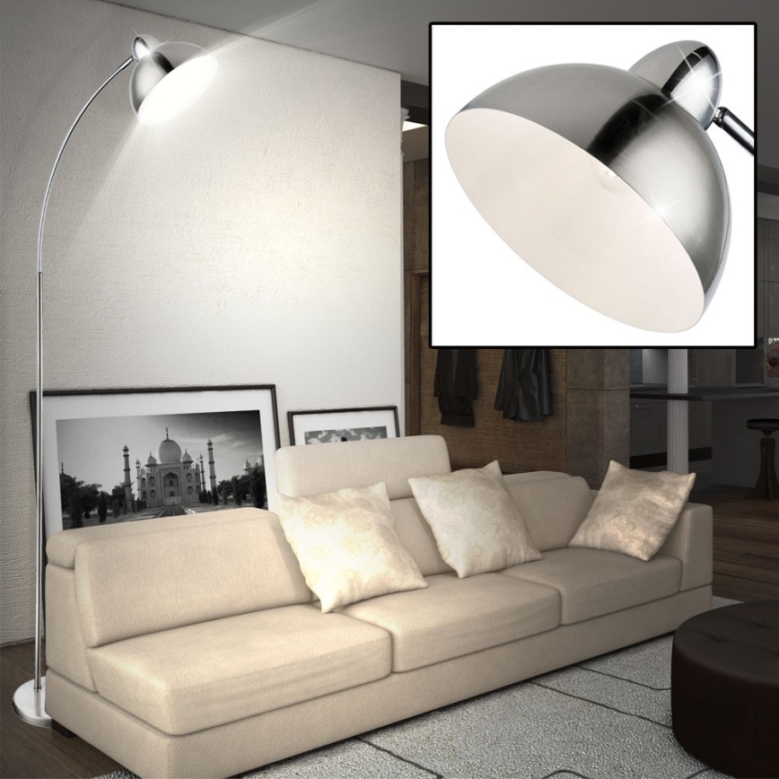 Globo 24703SN - Golvlampa ANITA 1xE27/40W/230V