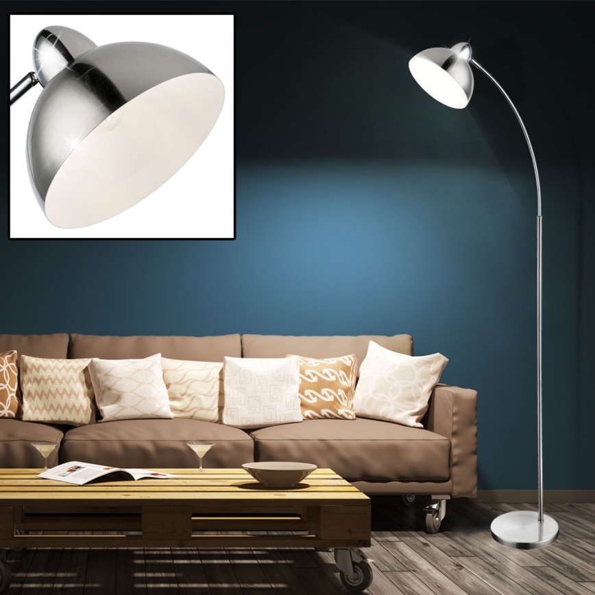 Globo 24703SN - Golvlampa ANITA 1xE27/40W/230V