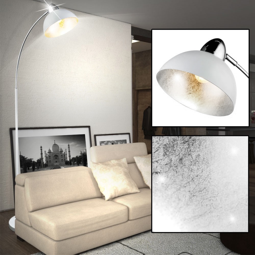 Globo 24703SW - Golvlampa ANITA 1xE27/40W/230V