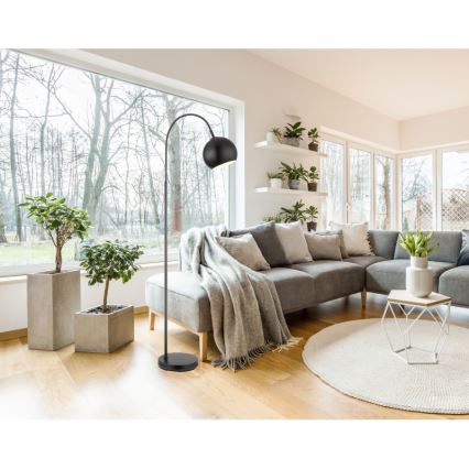 Globo - Golvlampa 1xE27/60W/230V svart