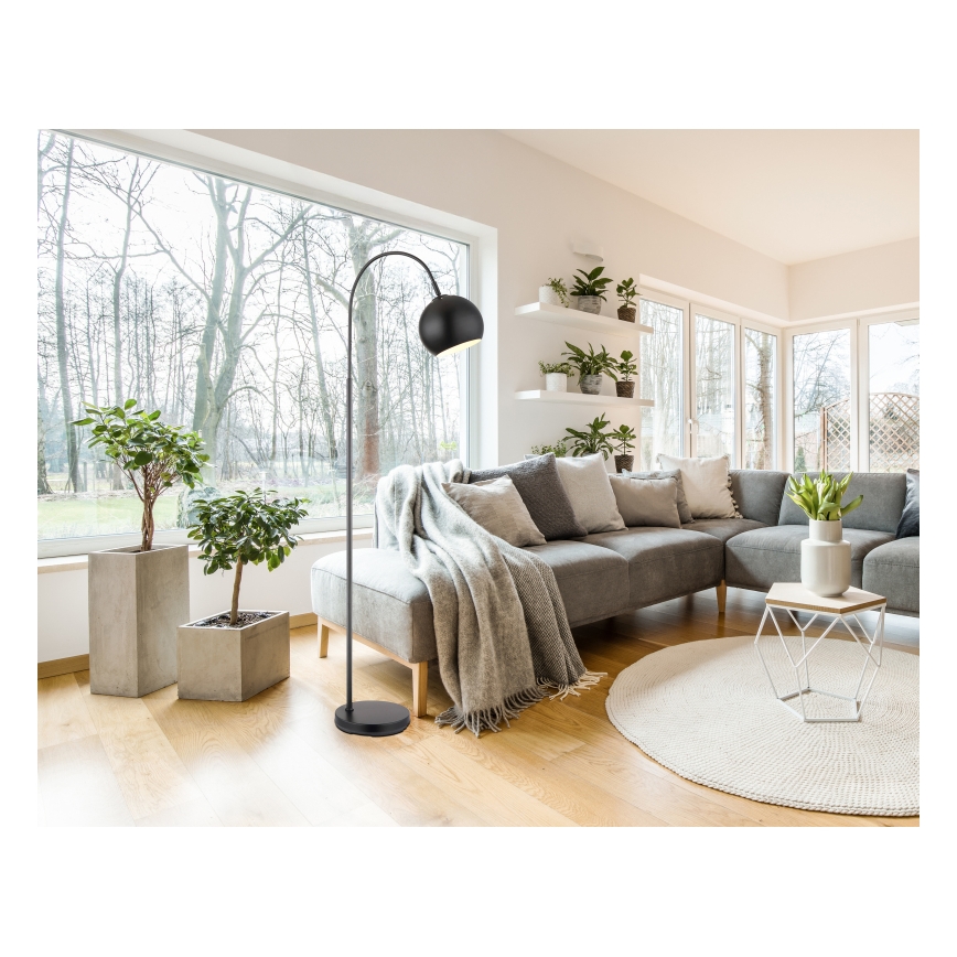 Globo - Golvlampa 1xE27/60W/230V svart