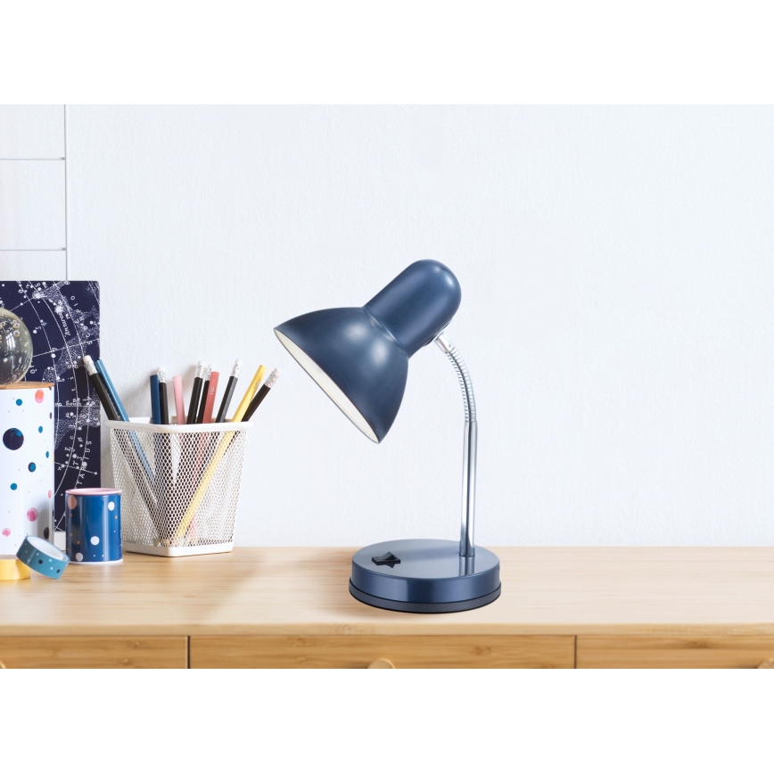 Globo - Bordslampa 1xE27/40W/230V blå