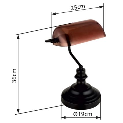 Globo - Bordslampa 1xE27/60W/230V