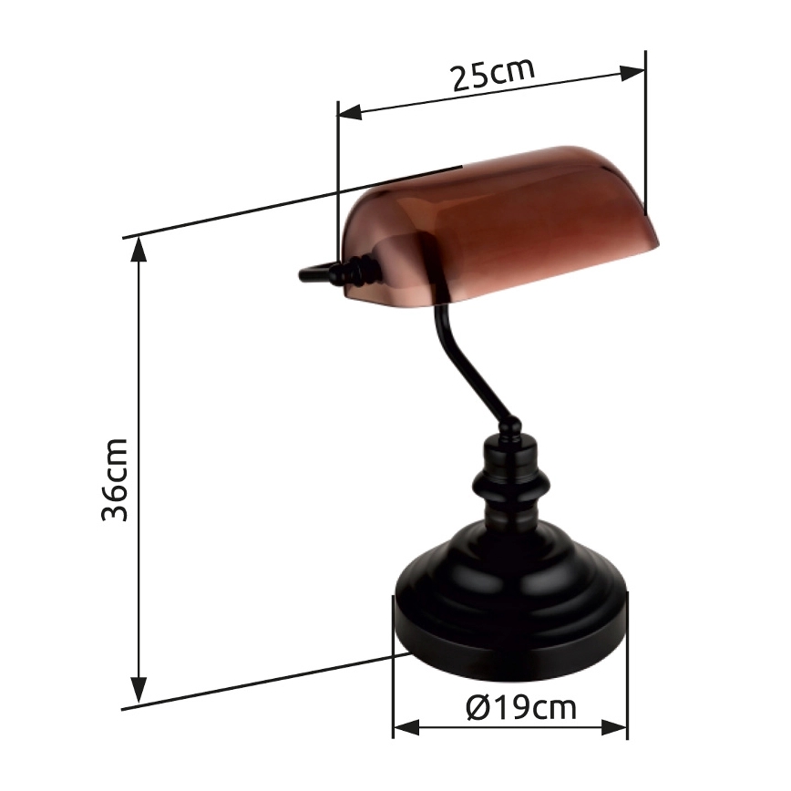 Globo - Bordslampa 1xE27/60W/230V