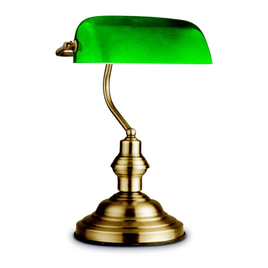 Globo 24934 - Bordslampa antik BANK 1xE27/60W/230V