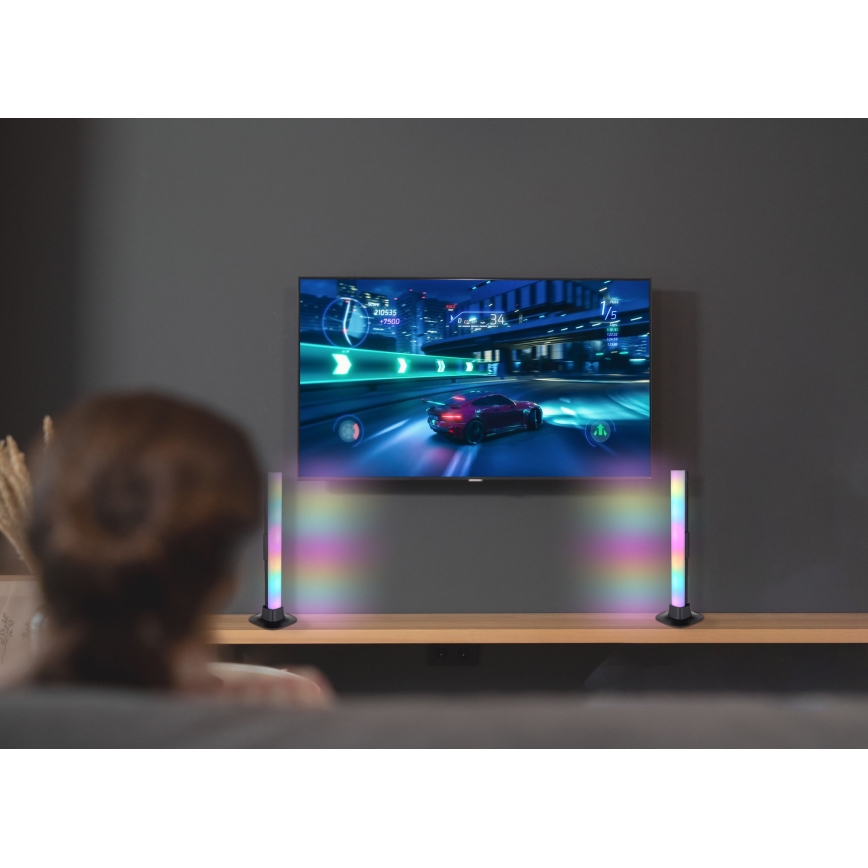 Globo RGB- KIT 2x LED RGB Ljusreglerad bordslampa 2i1 LED/2W/5V USB Wi-Fi Tuya