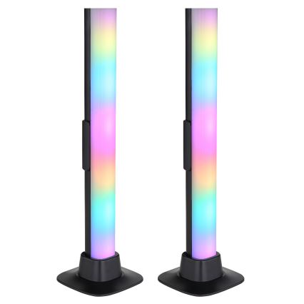 Globo RGB- KIT 2x LED RGB Ljusreglerad bordslampa 2i1 LED/2W/5V USB Wi-Fi Tuya