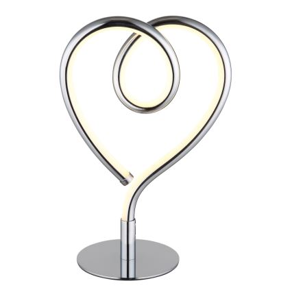 Globo - LED bordslampa LED/6W/230V skinande krom