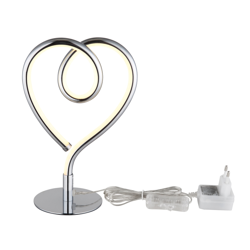 Globo - LED bordslampa LED/6W/230V skinande krom
