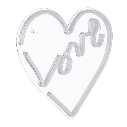 Globo - LED Neon väggdekoration LED/3W/USB hjärta