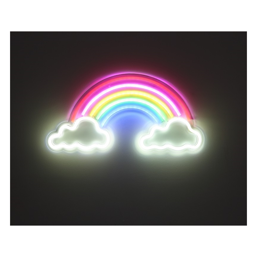 Globo - LED Neonväggdekoration LED/3W/USB regnbåge