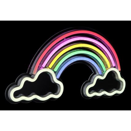 Globo - LED Neonväggdekoration LED/3W/USB regnbåge