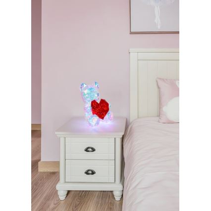 Globo - LED Bordsdekoration LED/6W/5V USB björn