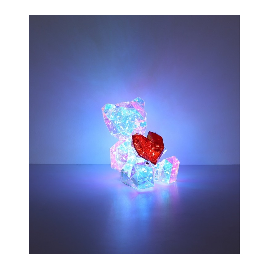 Globo - LED Ljusreglerad uppladdningsbar bord dekoration LED/3W/5V 1200 mAh björn