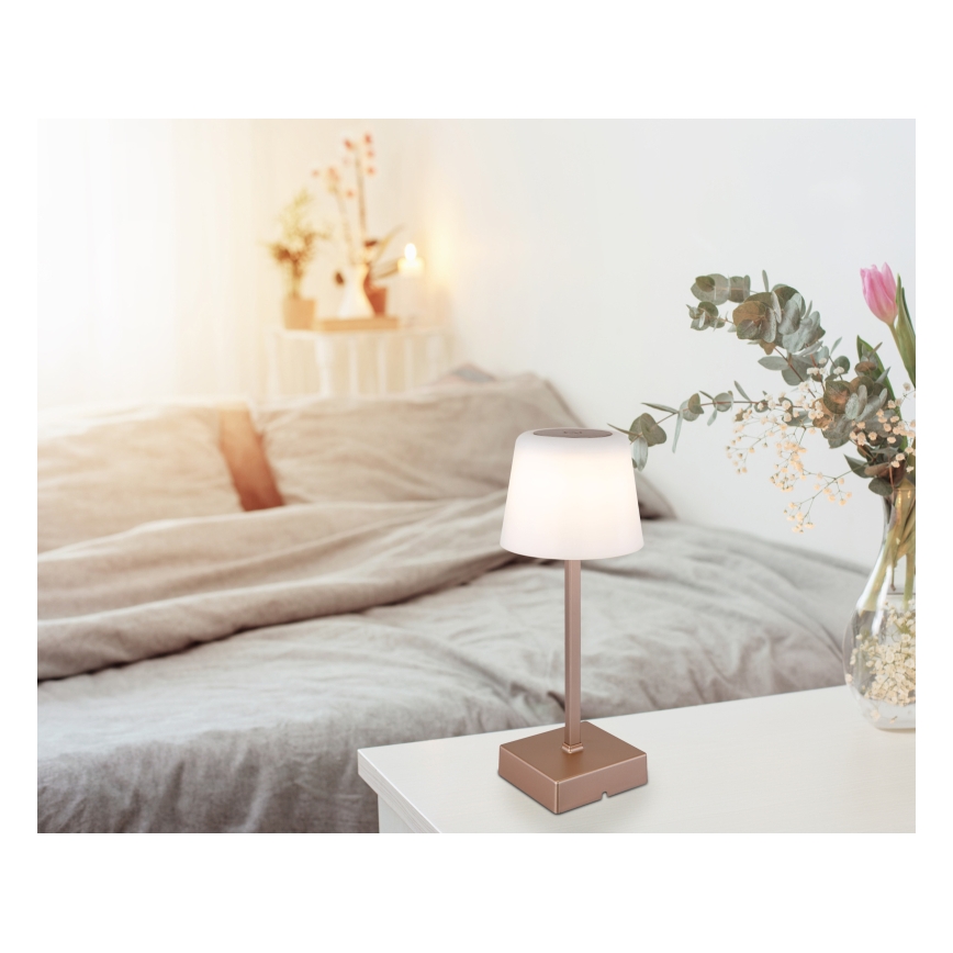 Globo - LED ljusreglerad bordslampa touch LED/2W/5V 3000/4500/6500K 800 mAh beige