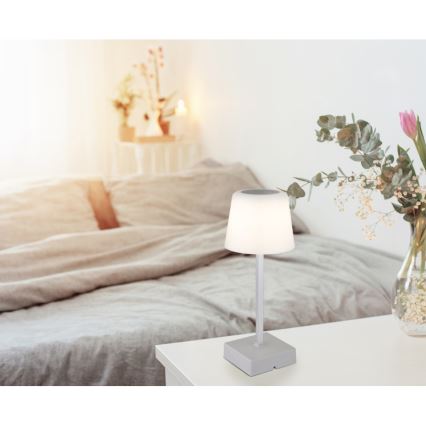 Globo - LED ljusreglerad bordslampa touch LED/2W/5V 3000/4500/6500K 800 mAh silver